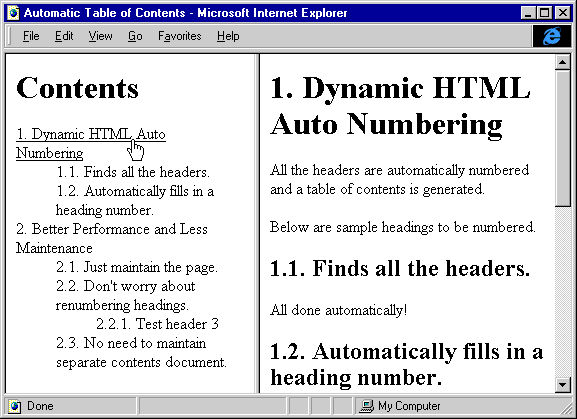 Dynamic Contents and document.write